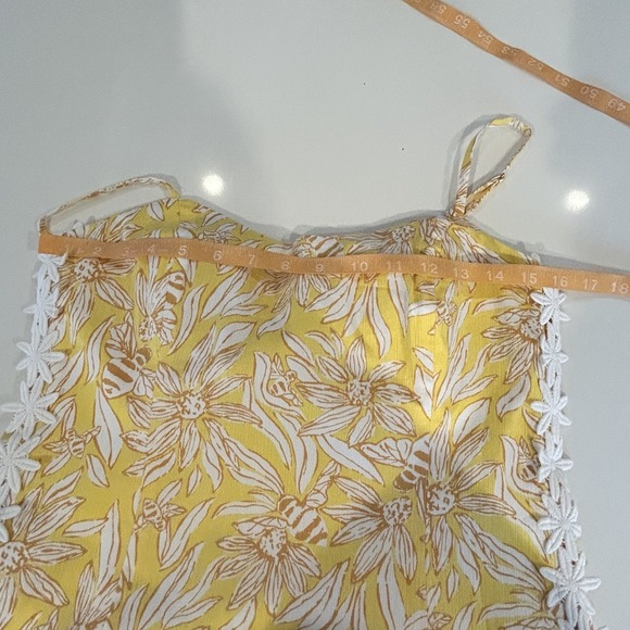 NWT Lilly Pulitzer Shelli Stretch Dress Honeycomb Hideaway Yellow Bee Daisy Sz 8 - Picture 8 of 10